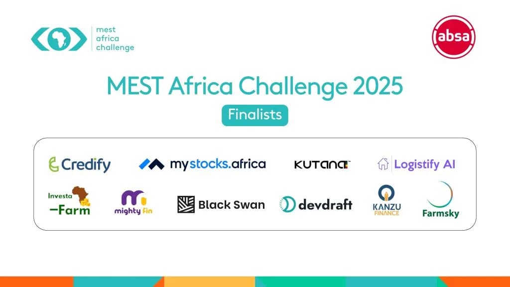 MEST Africa And Absa Reveal Top 10 Finalists for 2025 Startup Challenge