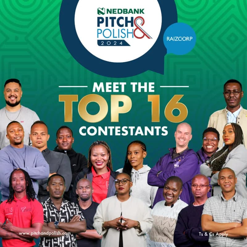 Nedbank Pitch & Polish entrepreneurs narrowed down to 16 to compete for R1 million prize