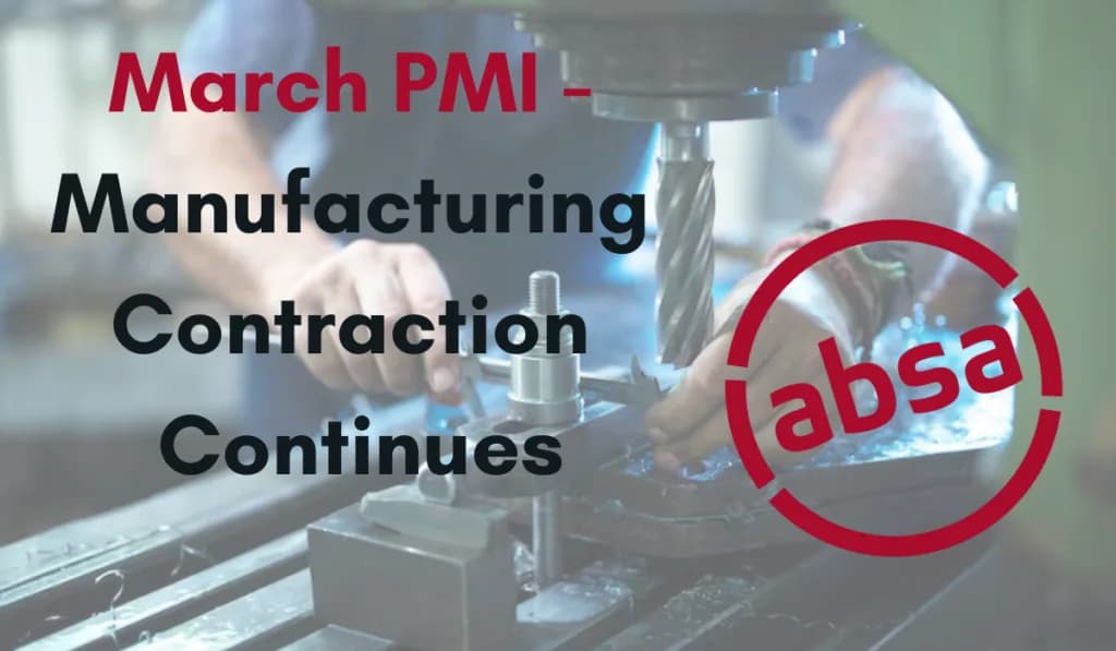 South Africa’s Manufacturing PMI Edges Higher but Remains in Contraction