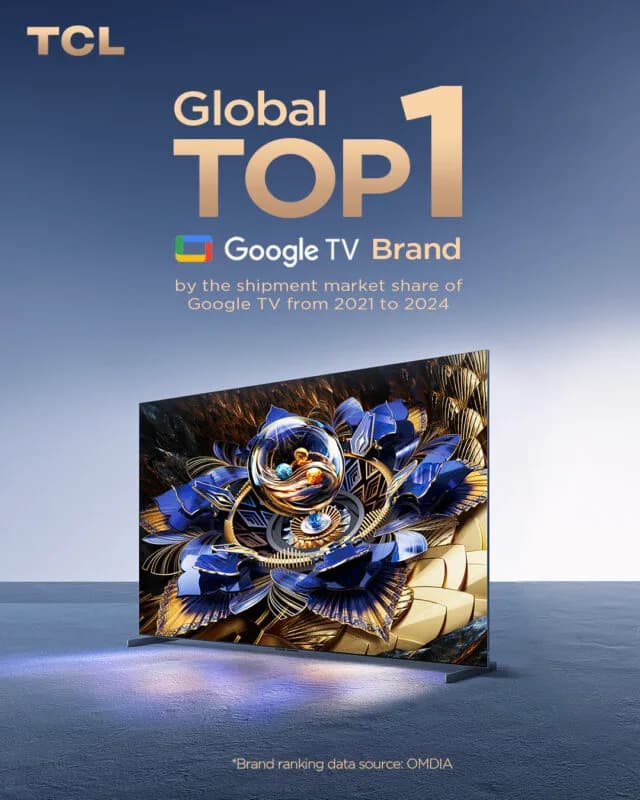 TCL Achieves Triple Top 1 Rankings in Global TV Shipments