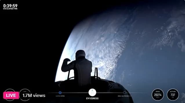 Space X Polaris Dawn Space Walk a Success