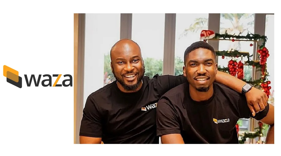 Waza CEO Maxwell Obi & CTO Emmanuel Igbodudu